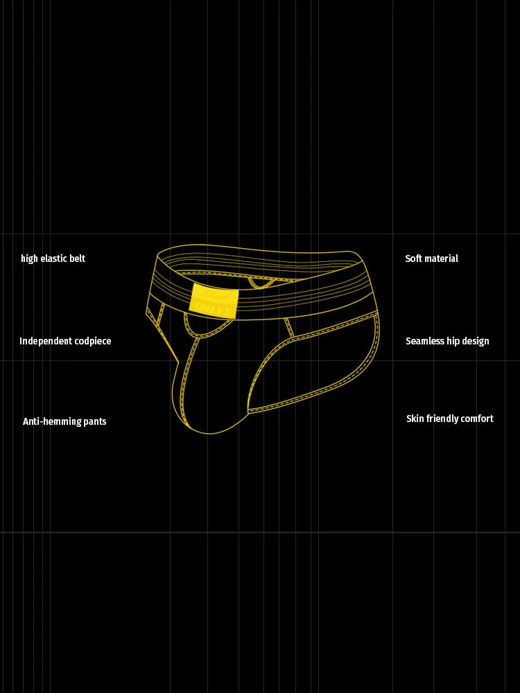 2 Pack Men's Low-Rise Breathable Modal briefs