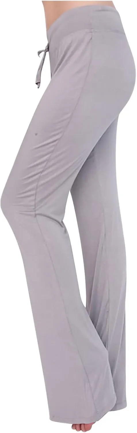 2025 Trendy Fitness Athletic Pants for Women Loose High Waist Wide Leg Trousers Workout Out Slim Casual Yoga Gym Pant