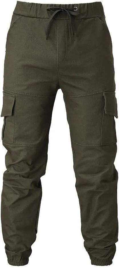 Cargo Pants for Men Big and Tall Straight Leg Trousers Lightweight Multi-Pocket Men's Casual Cargo Pants Hiking Pants