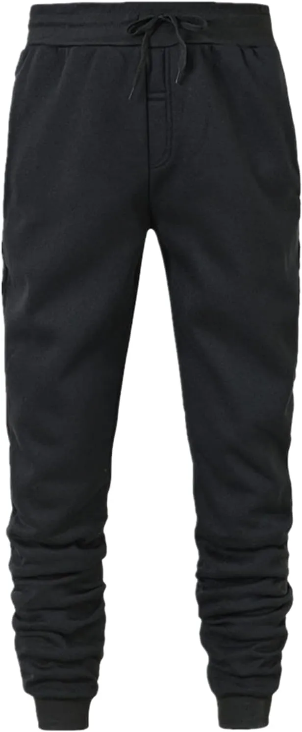 Cargo Sweatpants for Men Big and Tall Drawstring Sports Trousers Stretch Elastic Waist Gym Running Pants Cargo Hiking