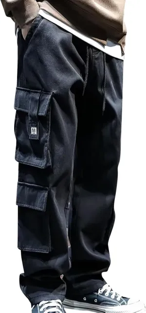 GIERIDUC Mens Joggers Pants Sweatpants Sweatpants That Look Like Khakis Formal Pants for Men Black Long Pants in The Summer
