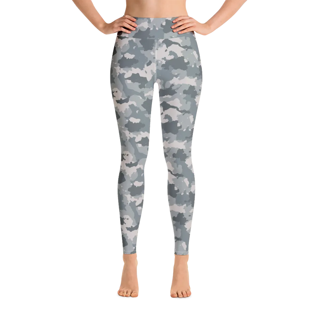 Grey Camo Yoga Pants