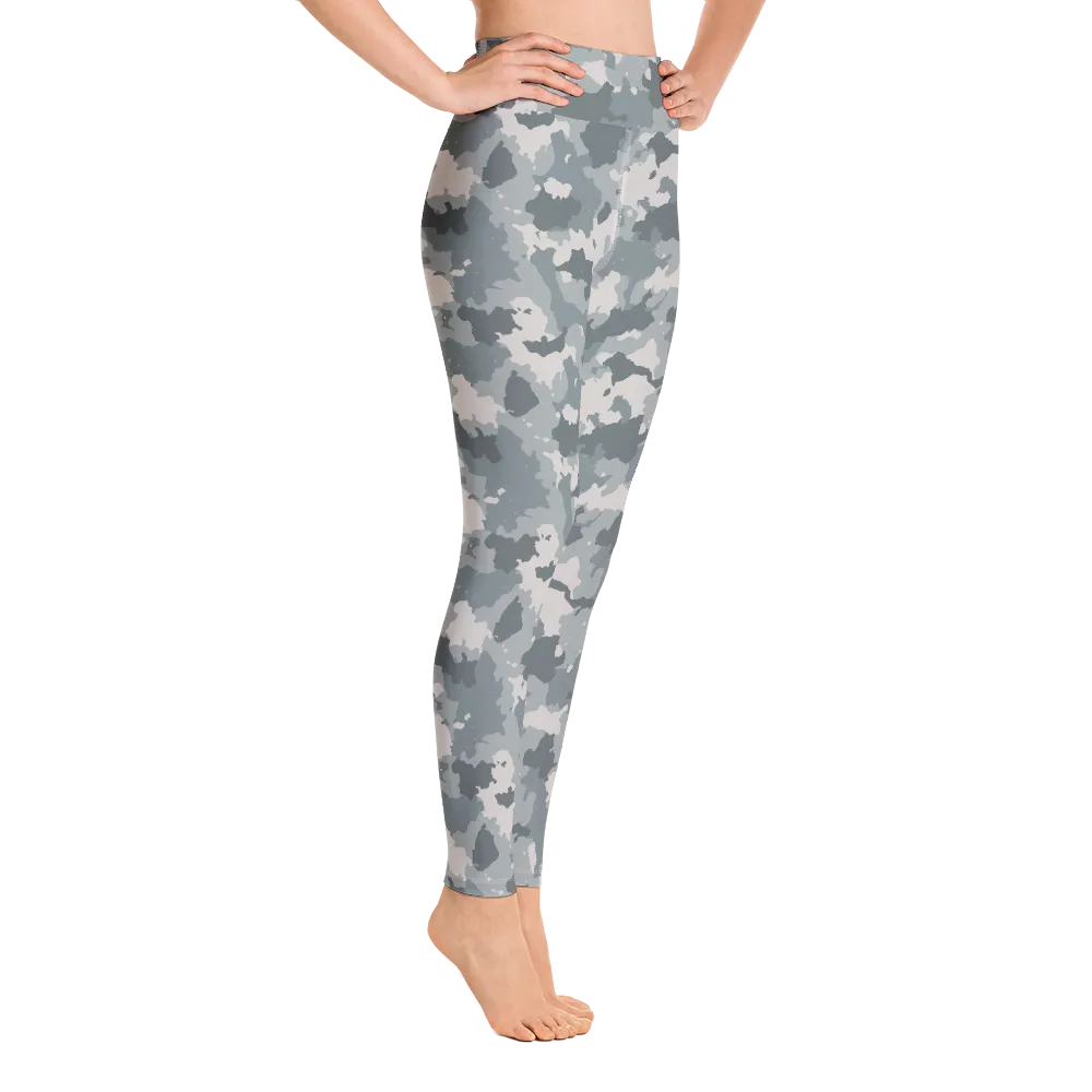 Grey Camo Yoga Pants