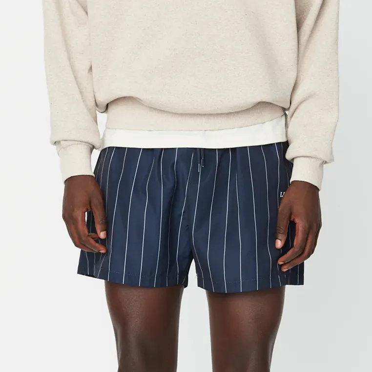 Jake Track Shorts (Dark Navy   Ivory)