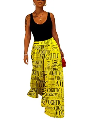 LAJIOJIO High Waisted Leopard Print Palazzo Pants
