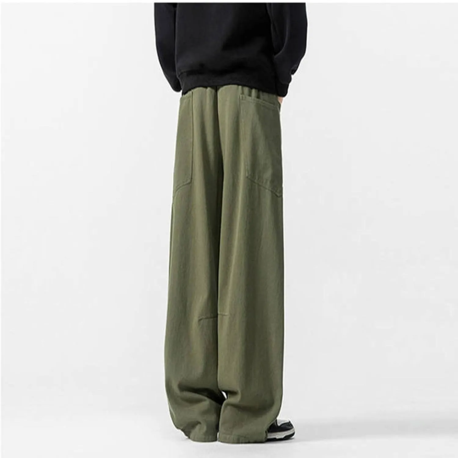 Men's Athletic Sweatpants Unisex Wide Leg Y2k Baggy Workout Harem Pants Casual Loose Hippie Summer Trouser Streetwear