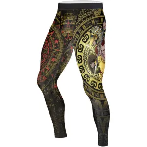 Mighty Aztec Warrior Men's Compression Leggings
