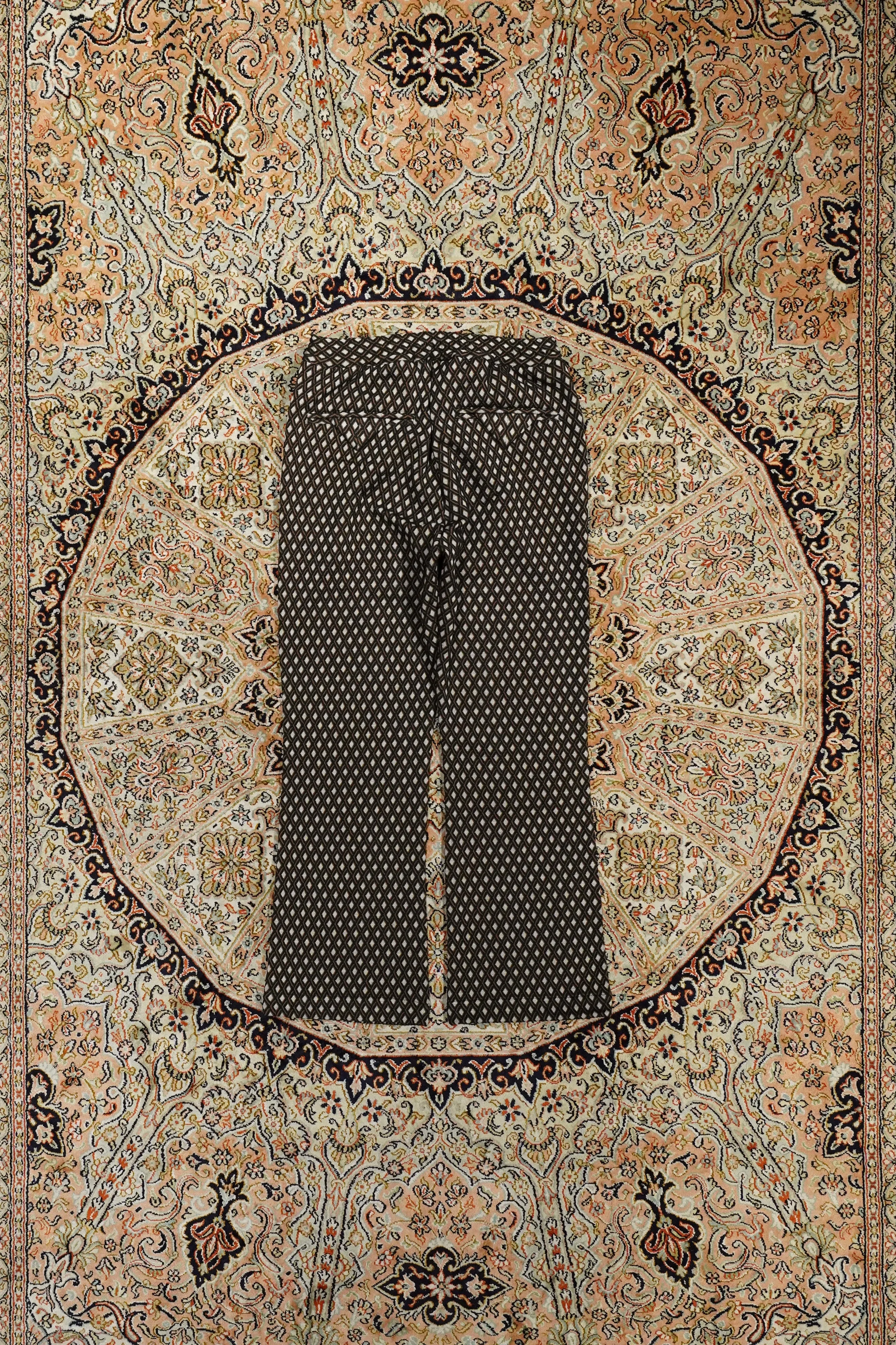 Sasquatchfabrix. "BOOT CUT" RETRO TRACK PANTS (BLACK)