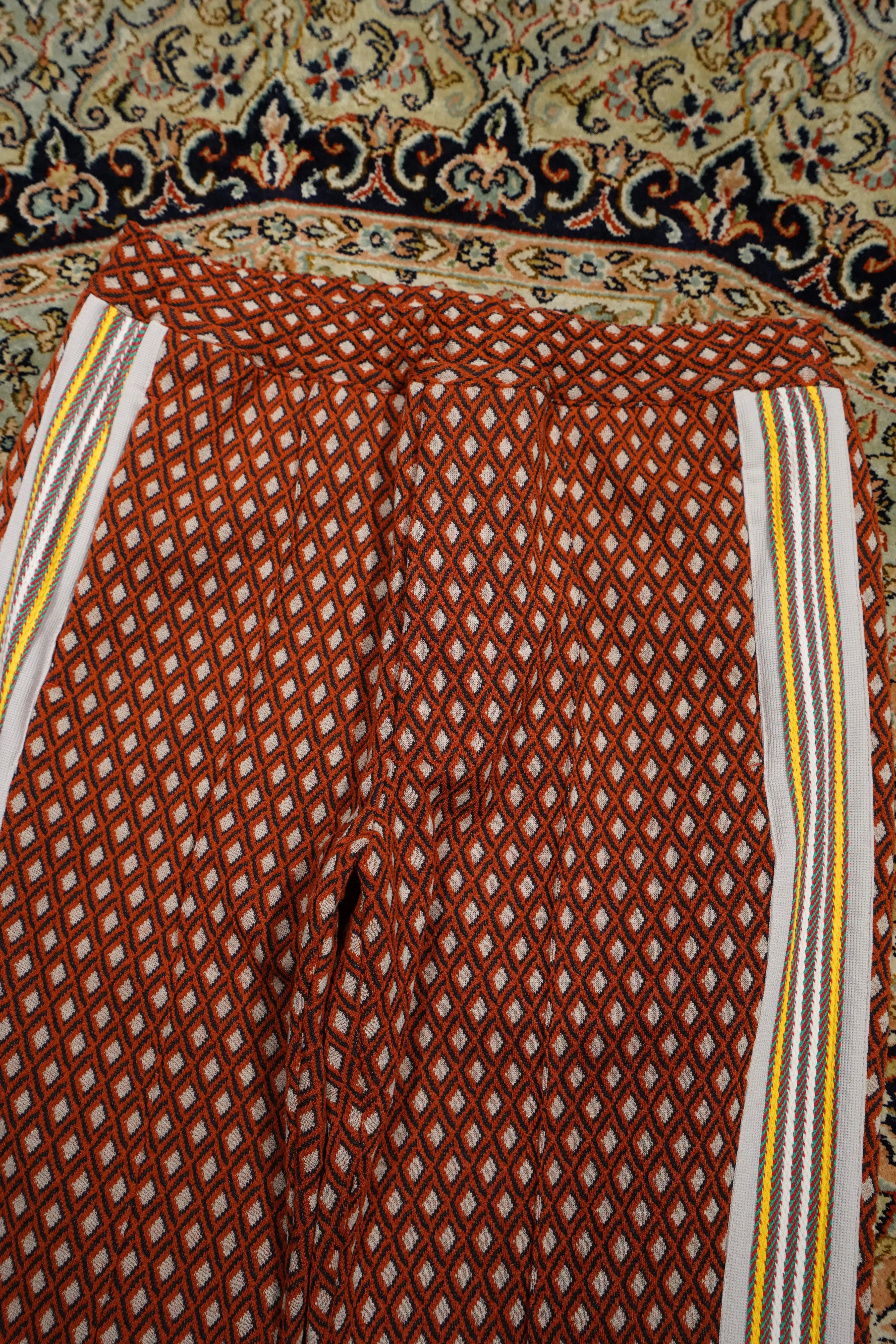 Sasquatchfabrix. "BOOT CUT" RETRO TRACK PANTS (ORANGE)