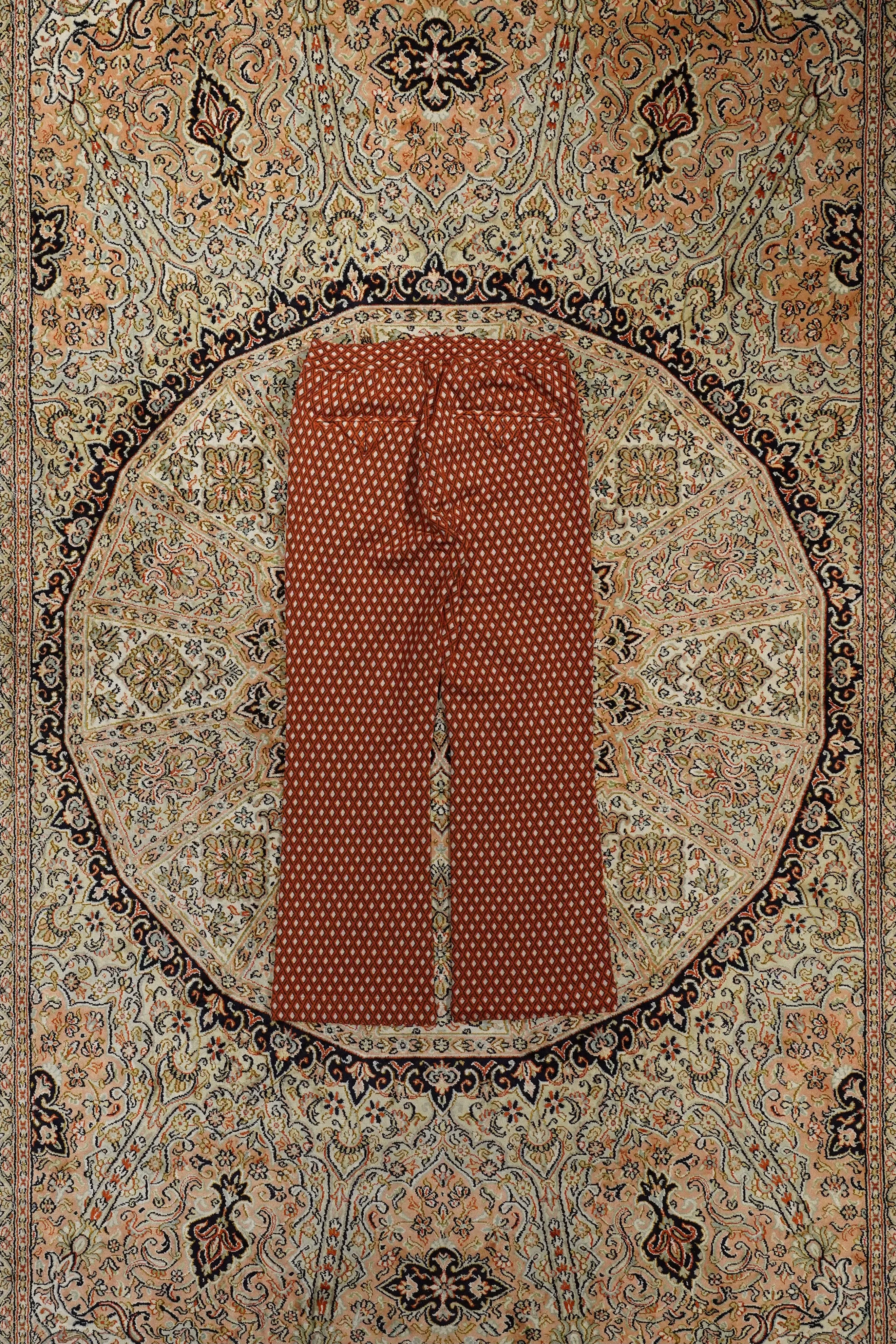 Sasquatchfabrix. "BOOT CUT" RETRO TRACK PANTS (ORANGE)