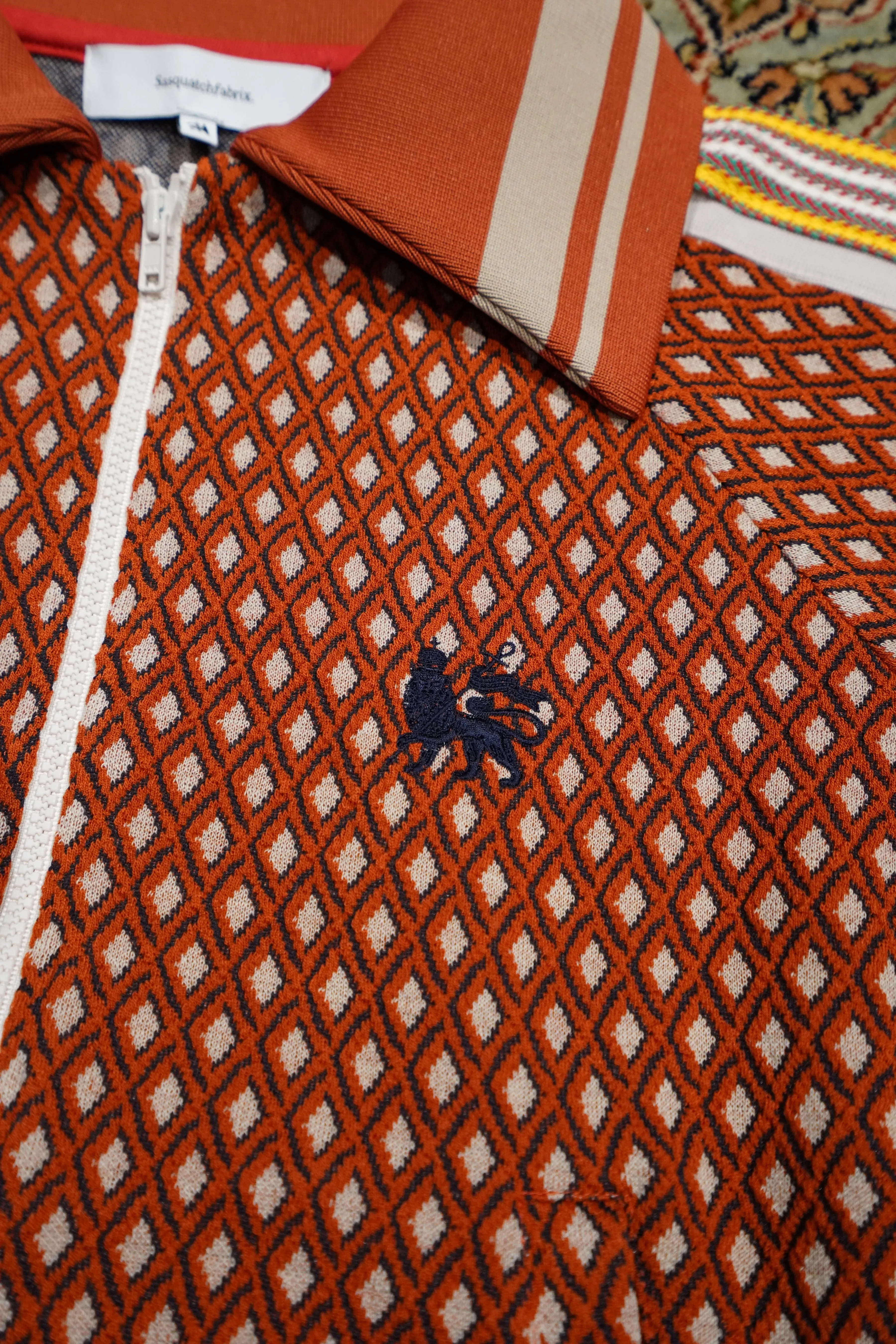 Sasquatchfabrix. RETRO TRACK JACKET (ORANGE)