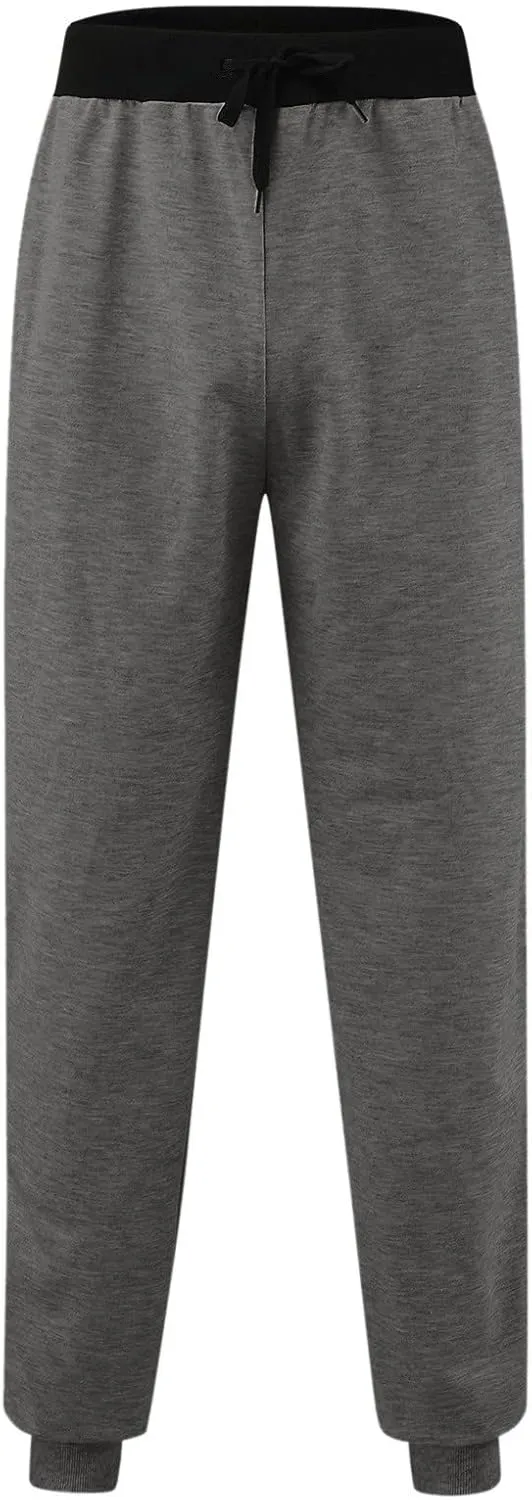 sdbrld Sweatpants For Men Mens Cotton Sport Joggers Solid Drawstring Cargo Pants Trendy Hiking Running Sweatpants Trousers