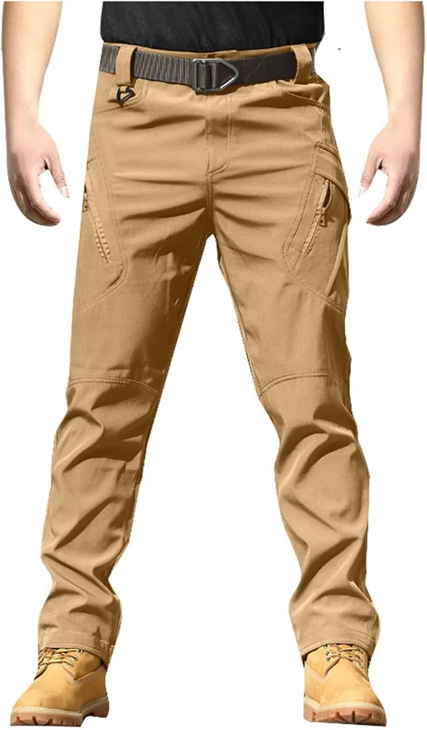 Tactical Cargo Pants for Men Outdoor Hiking Pants Straight Leg Athletic Pants Running Workout Gym Track Pants