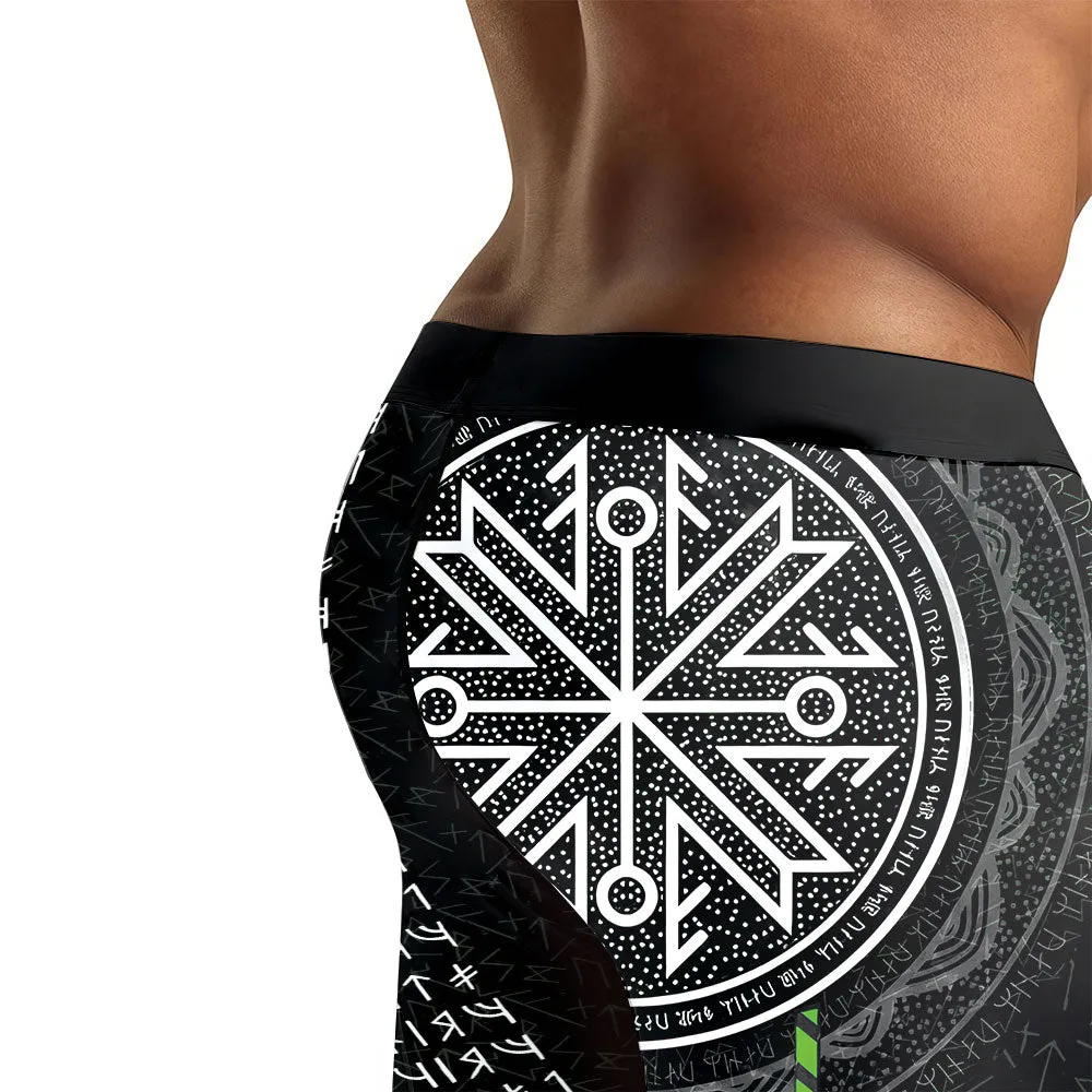 Viking Norse Rune Men's Compression Leggings