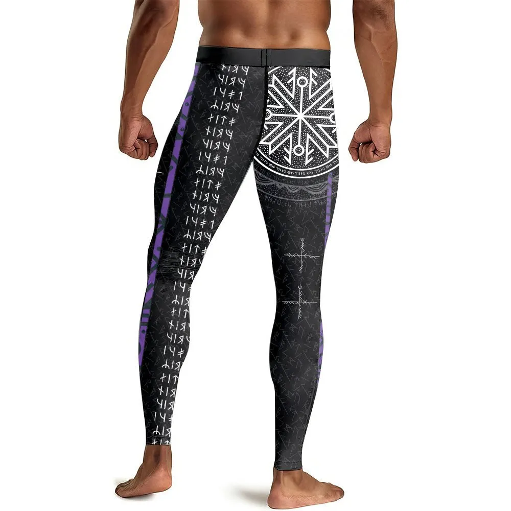 Viking Norse Rune Men's Compression Leggings