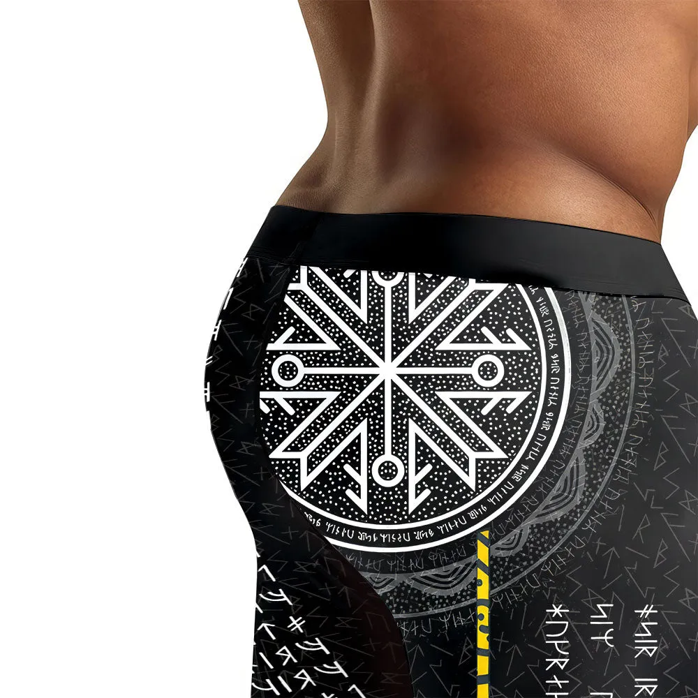 Viking Norse Rune Men's Compression Leggings
