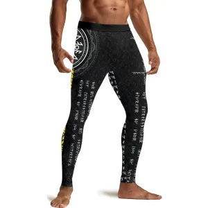 Viking Norse Rune Men's Compression Leggings