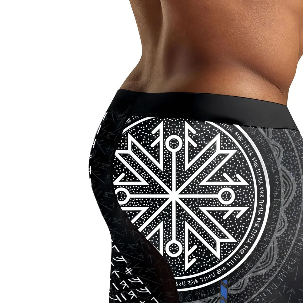 Viking Norse Rune Men's Compression Leggings
