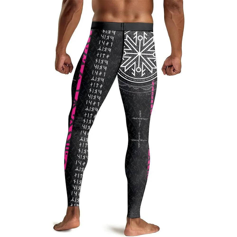 Viking Norse Rune Men's Compression Leggings