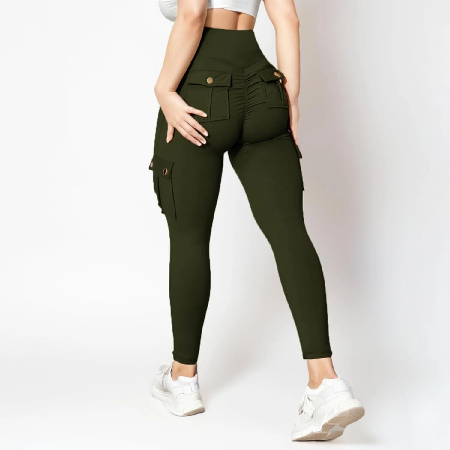 XOWRTE Linen Pants Women Summer,Wide Leg Casual Cotton Linen Pants High Waisted Elastic Waist Lounge Pants Beach Trousers